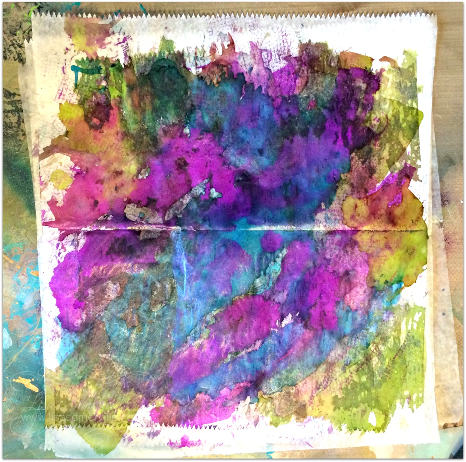 Designs by Lisa Somerville Alcohol Ink Mixed Media Altered Frame Tutorial
