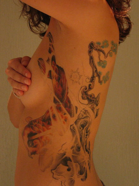 Koi tattoo is very famous in the 