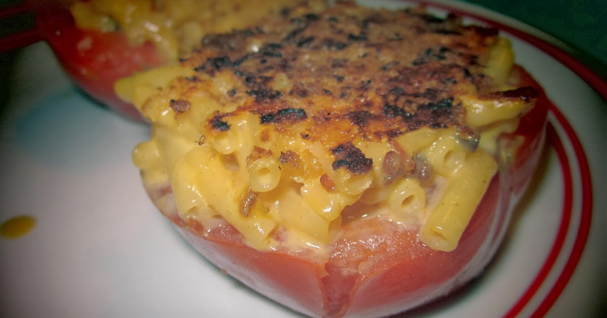 RediSetGo Recipes Mac & Cheese Tomato Boats