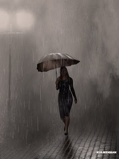 SIN LA LLUVIA, NADA Mujer+paraguas