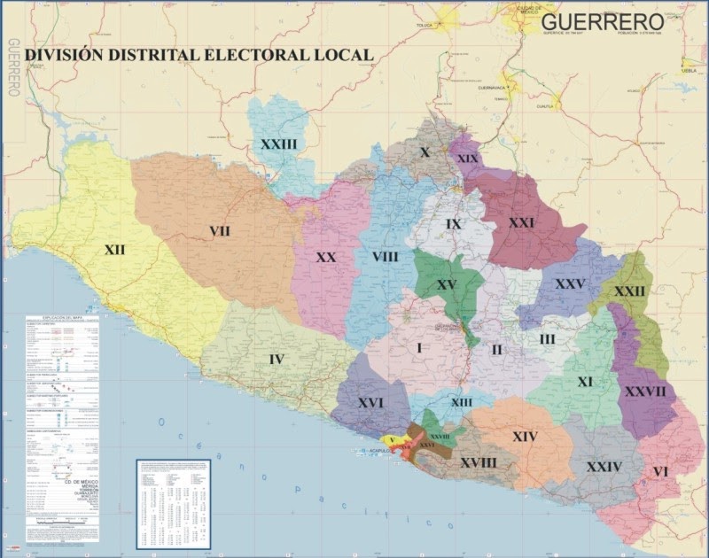 Lista, la nueva distritación electoral en Guerrero IEEG Libertad