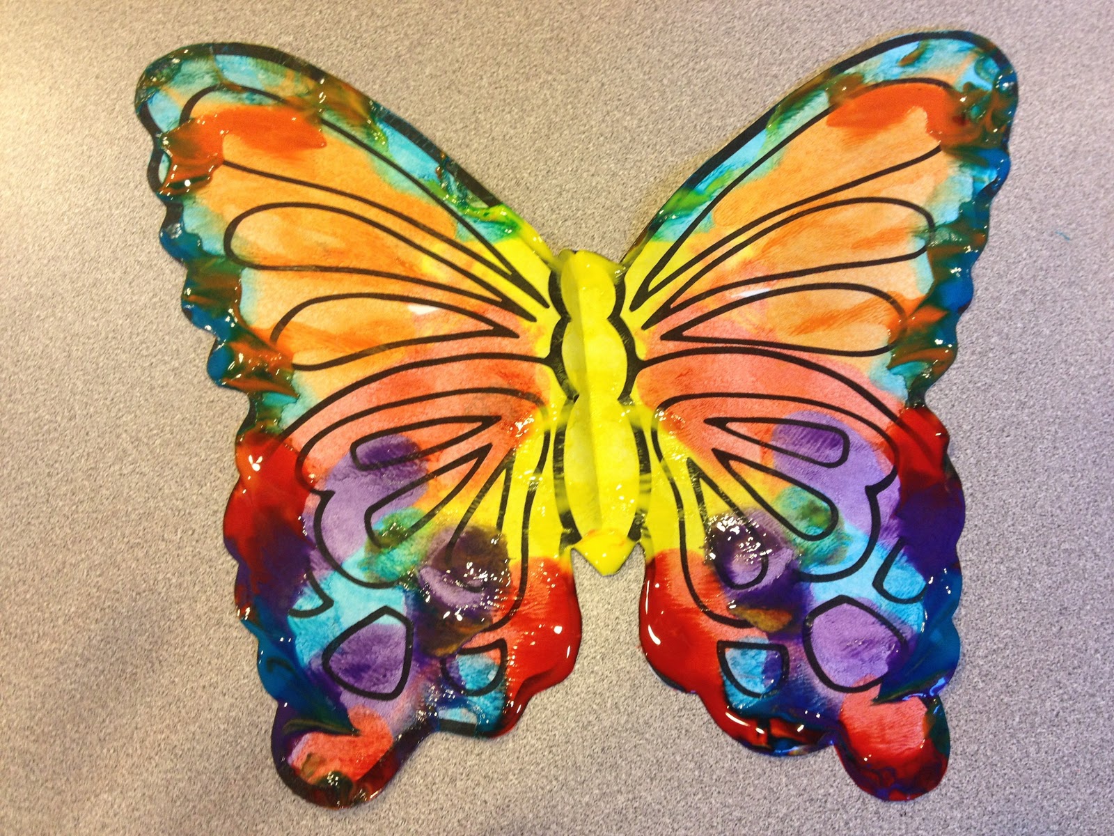Butterfly Art In Mixed Media