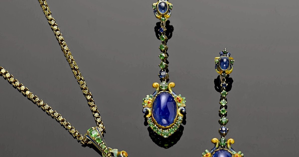 Jewelry News Network: Colorful Louis Comfort Tiffany Antique Jewelry Suite  Fetches $161,000 at Bonhams
