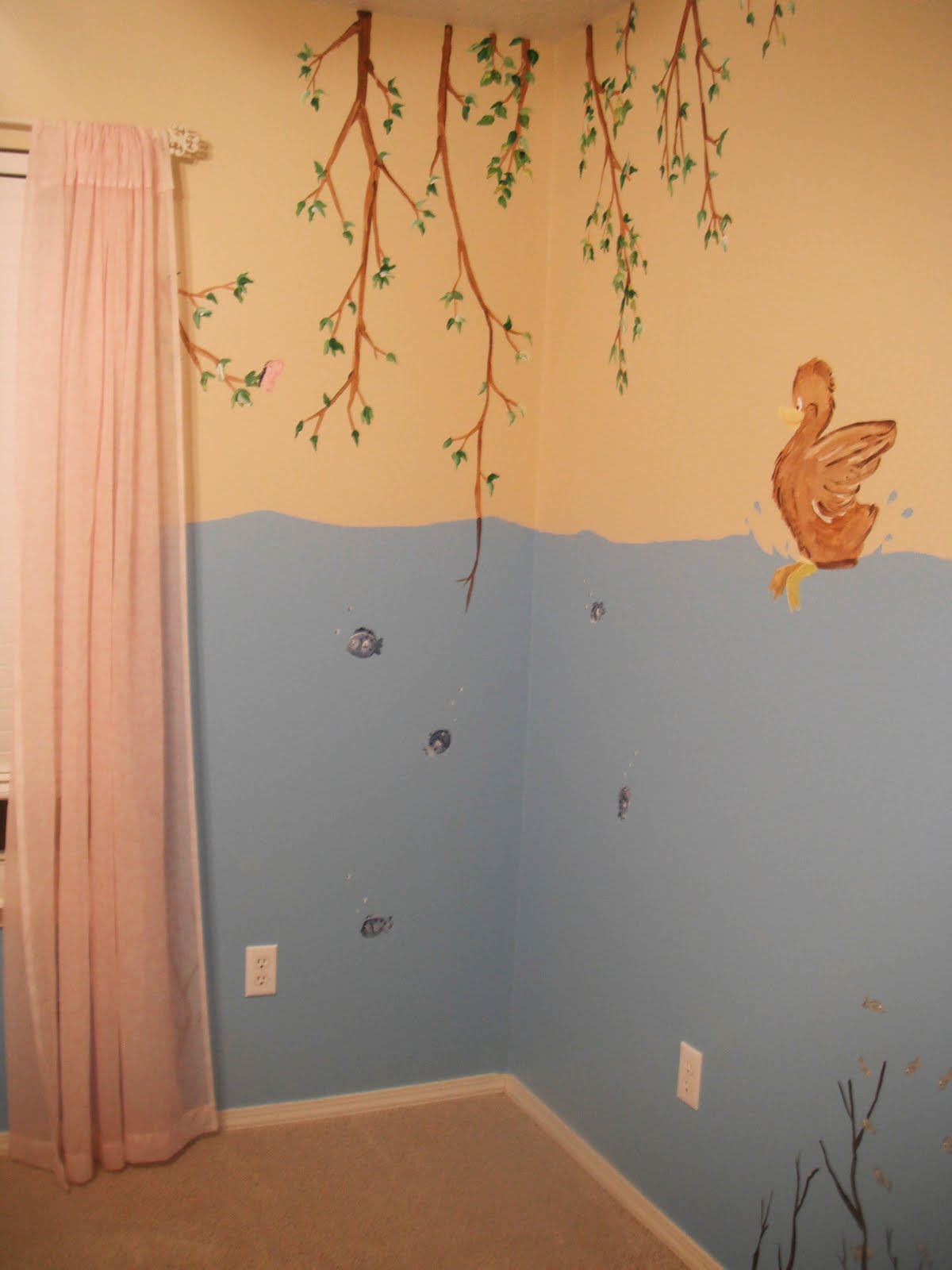 Brittney Owens Finished mural in baby's room
