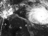 Image satellite du cyclone tropical très intense Hudah