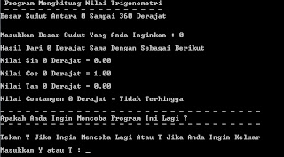 Program Sudut Trigonometri Pascal  