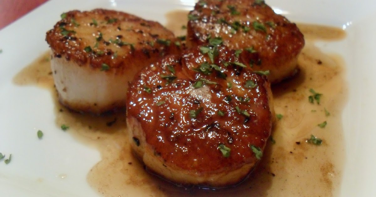 Candid Cooking Scallops x 2