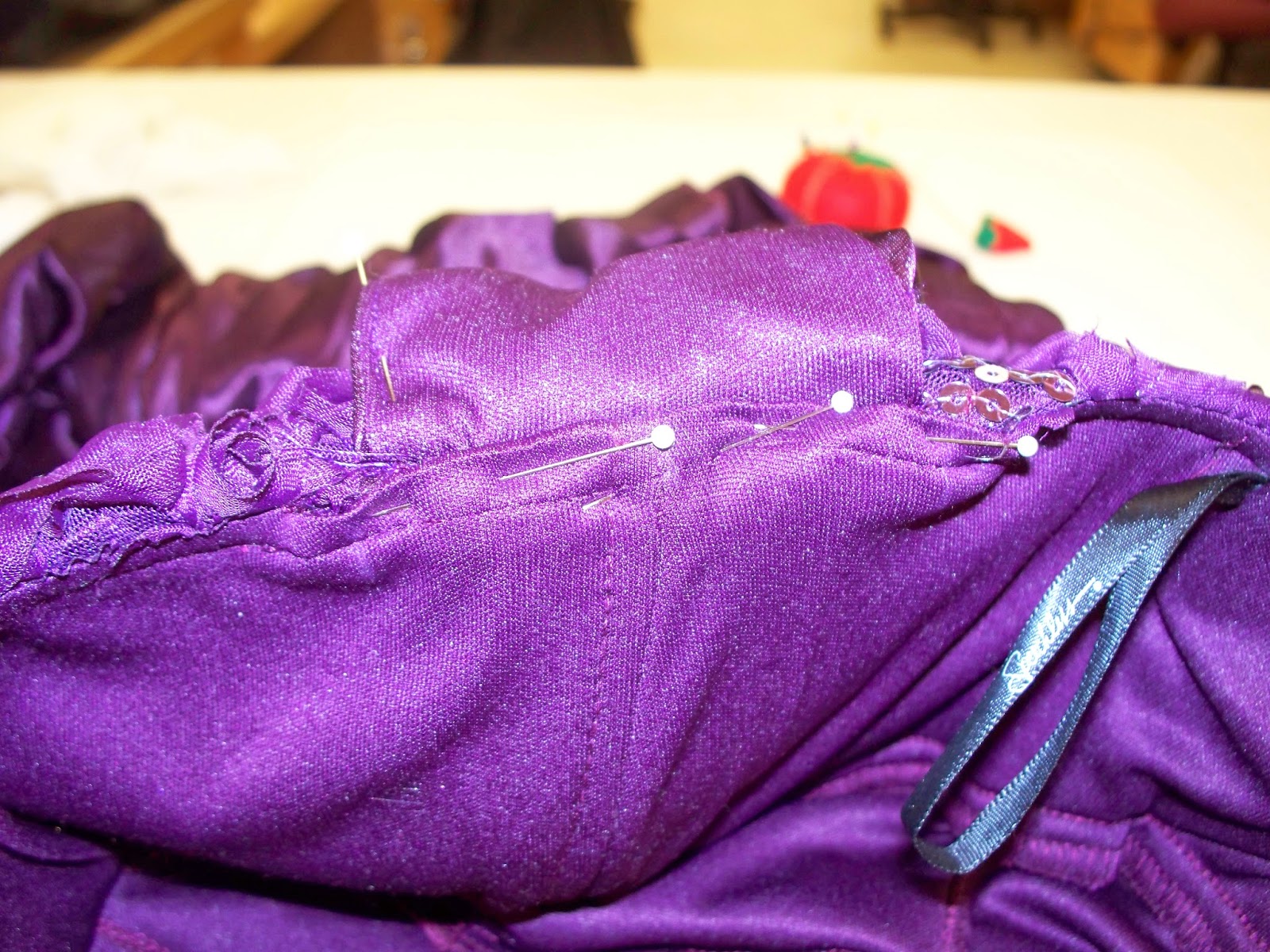 sewcreatelive How to Add Ruching Straps to Strapless Gown