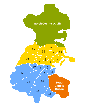 map county dublin area ireland political city edit doublin