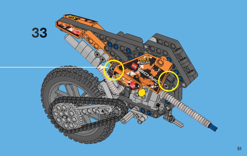 lego technic motocross bike 42007