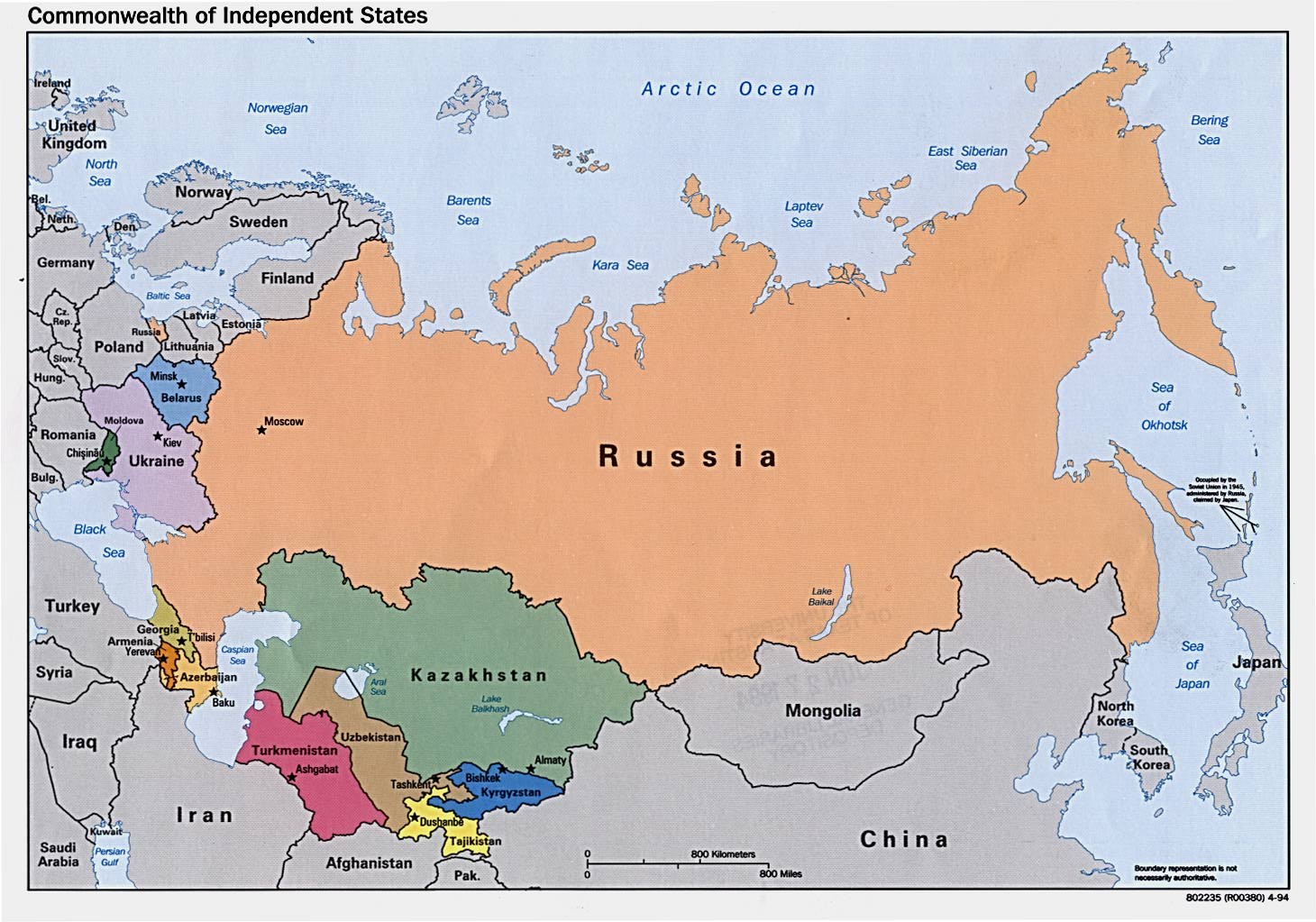 Map of Russia political Regional Map of Russia Country