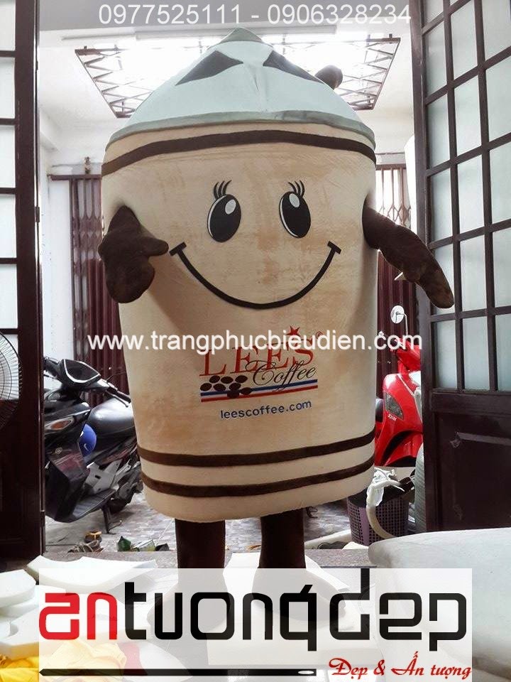 may bán mascot mô hình ly kem