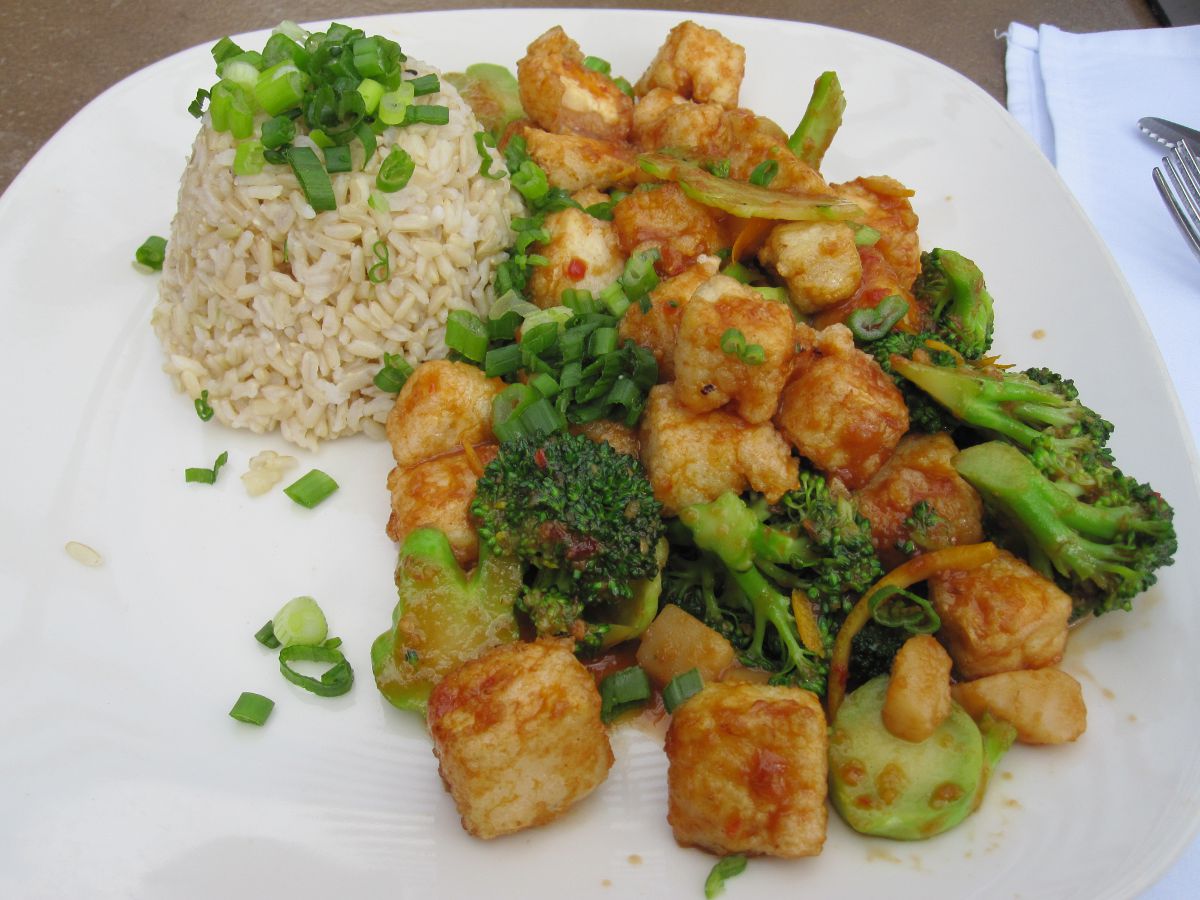 The Asian Vegetarian in Oz The Lazy Dog Cafe Irvine, CA Orange