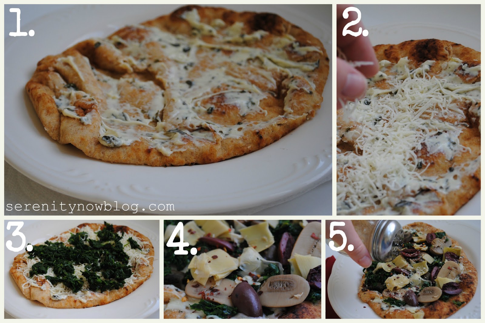 Serenity Now Flatbread Pizza Recipe with Marzetti Greek Yogurt