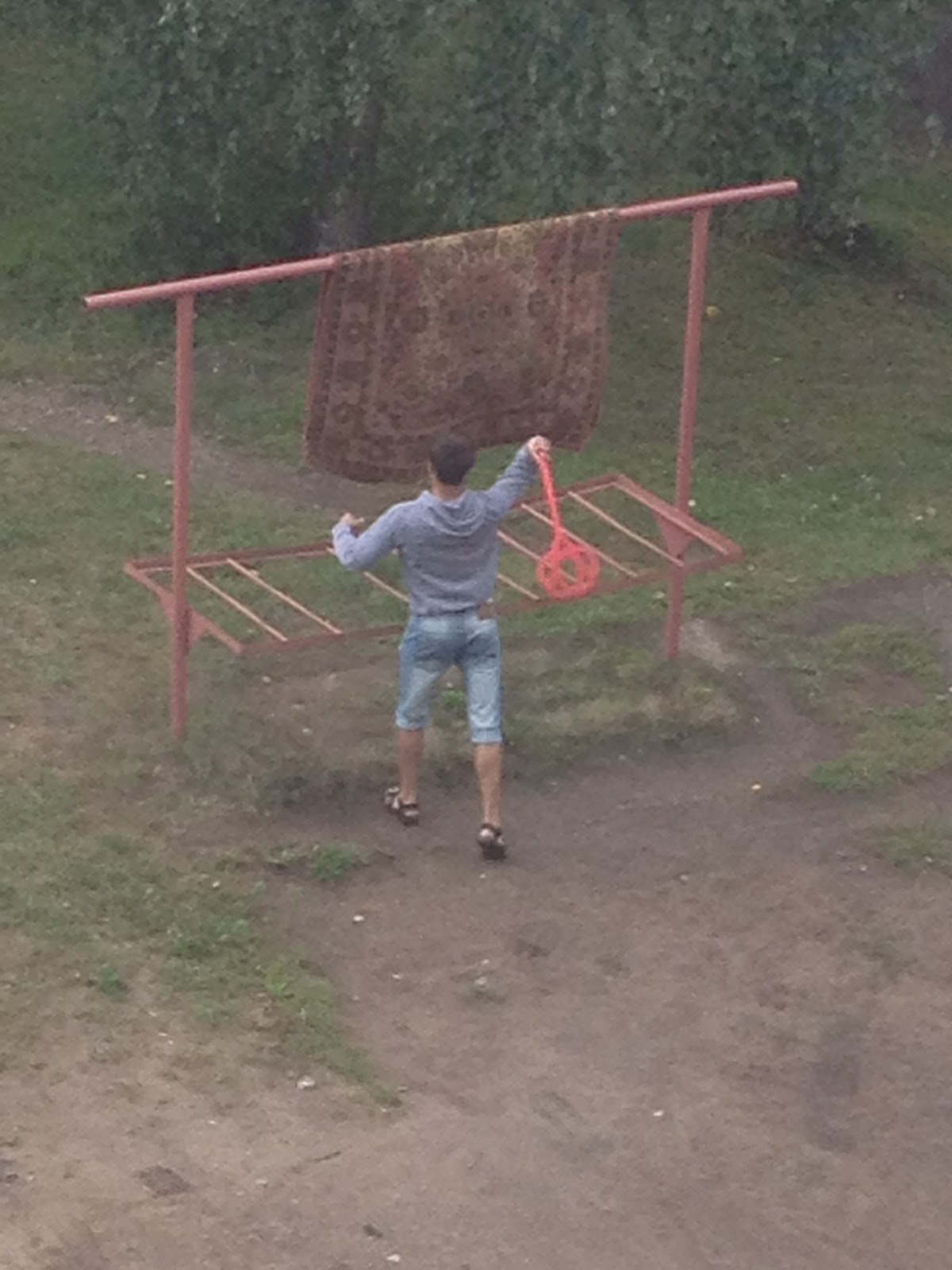 At Least One Picture A Day August 21 2012 Rug Beating