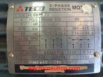 شرح كيفية تحديد الجهد المقنن للمحرك ليعمل ستار او دلتا ... 380 volt motor wiring diagram 