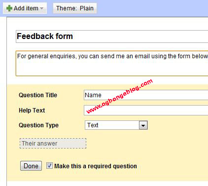 form blank feedback