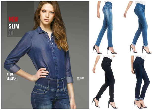 calças de ganga salsa senhora