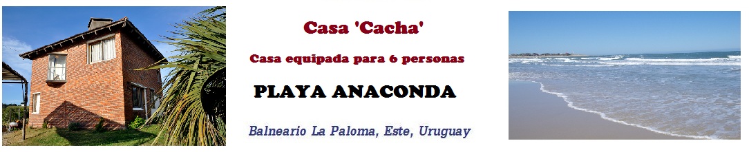 Casa 'Cacha', Anaconda, La Paloma, Este, Uruguay
