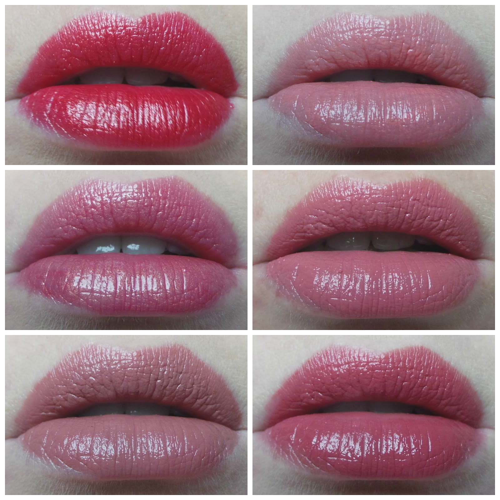 Lipstick swatches