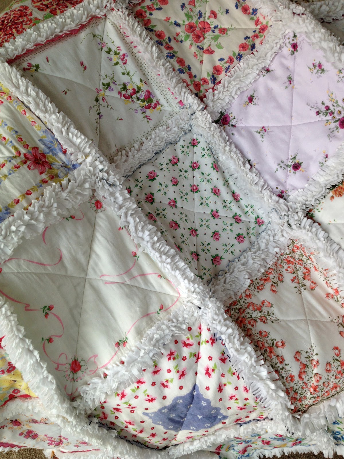 ZeedleBeez How to make a Handkerchief Rag Quilt