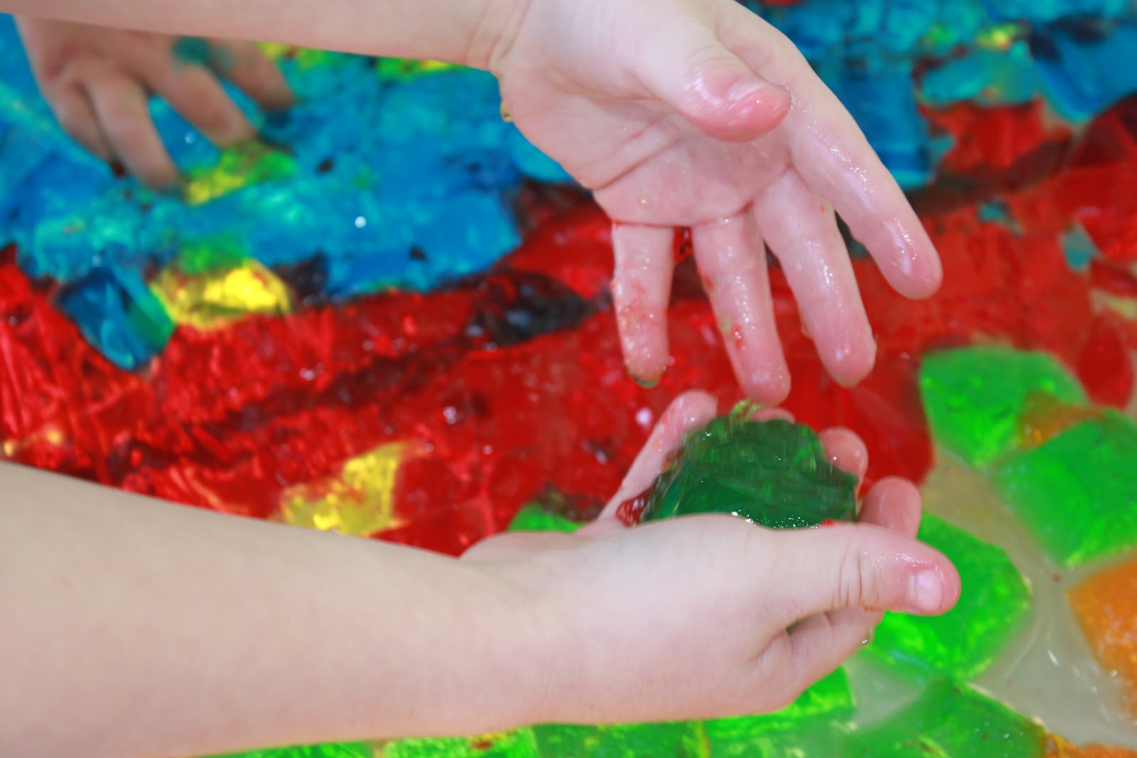 Jello Sensory Bin Learn Play Imagine