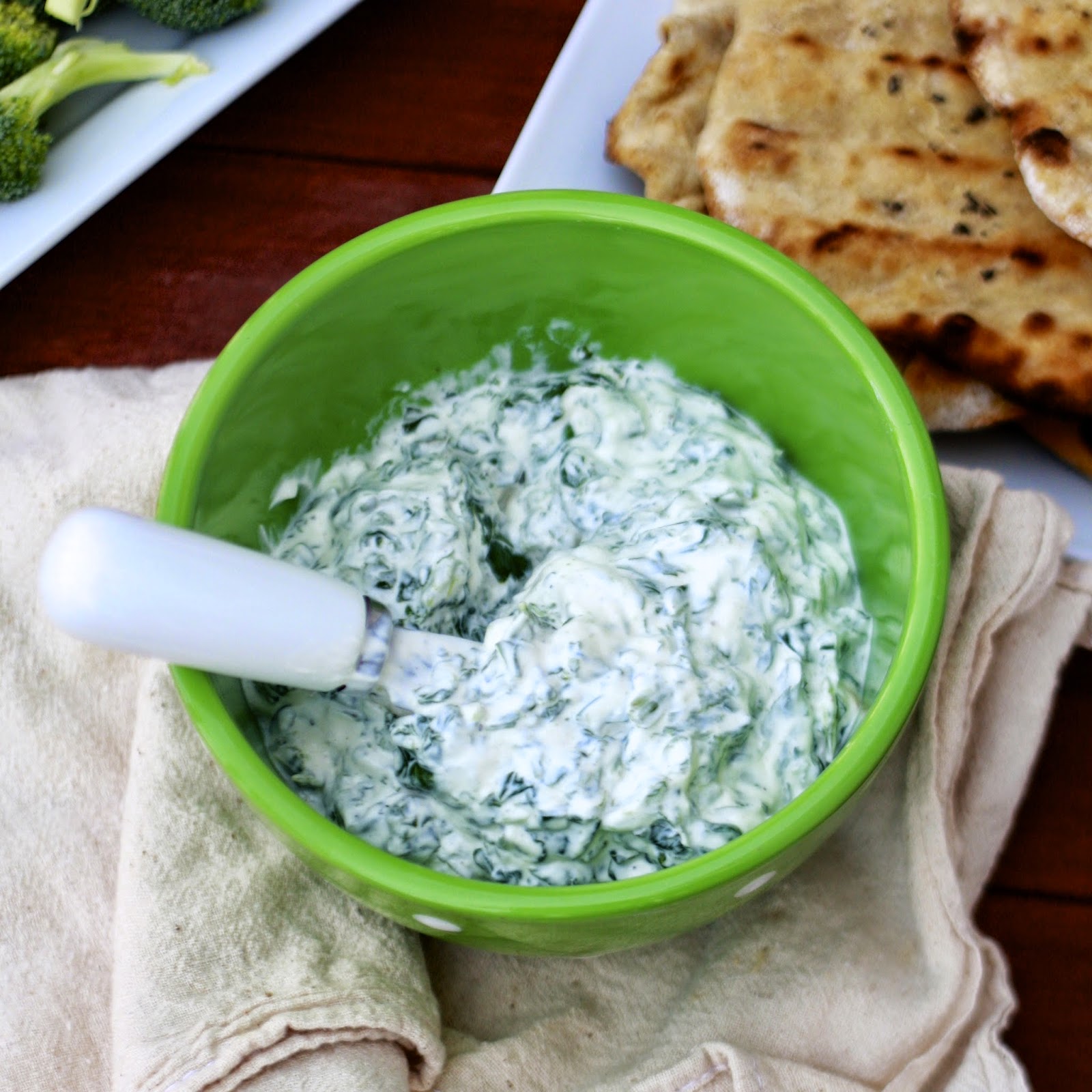 Minty Spinach Dip | The Sweets Life
