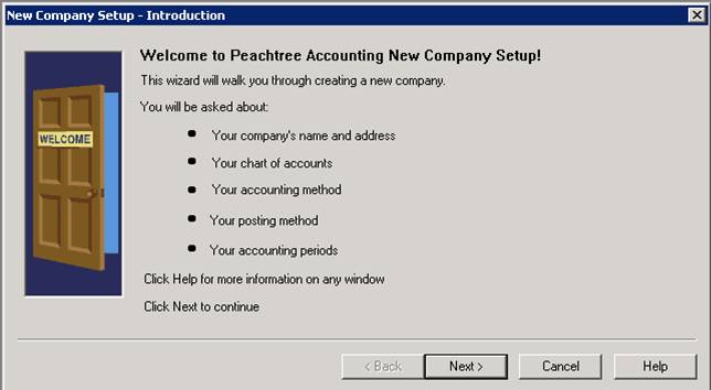 Rehman Yousaf Set Up Of A New Company In Peachtree Accounting