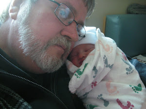Hubby and baby Paige