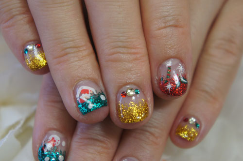 大垣市 ネイルサロンnana 低料金設定のお店ブログ 子供も喜ぶクリスマスネイル