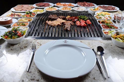 Masa ızgarası: elektrik, kömür, mangal Masa ızgarası: elektrik, kömür, mangal