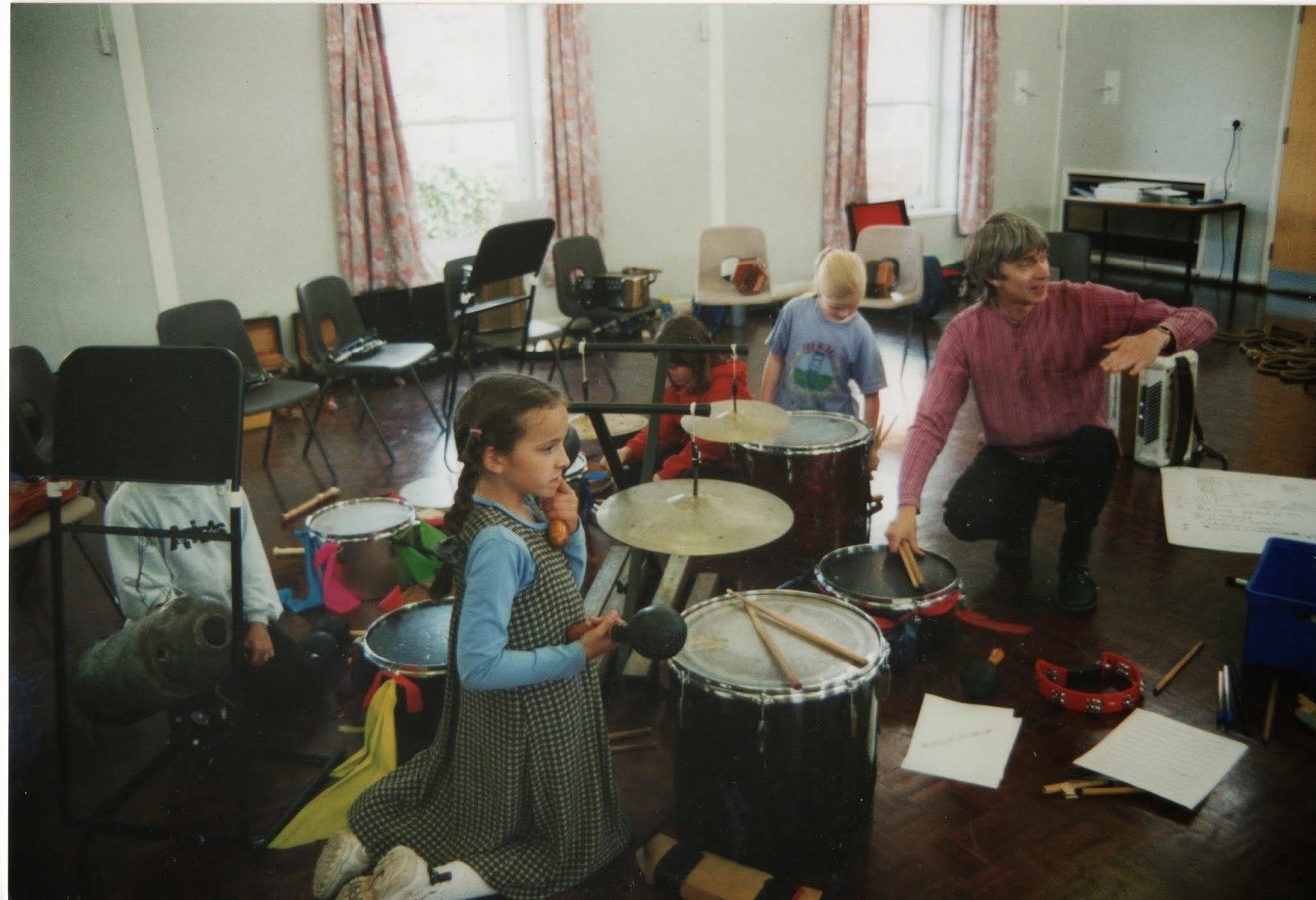 SS Southcoaster rehearsal Starcross School Wren Trust 1990s