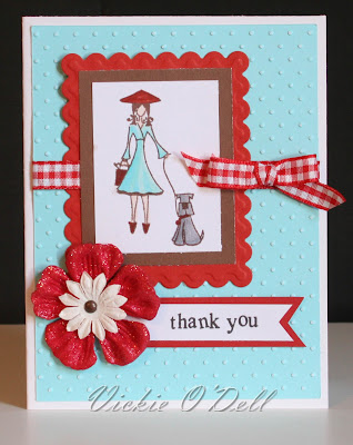 HeARTful Stamper: Simple Uptown Girl Thank You Cards