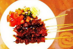Sate Kambing dan Nasi