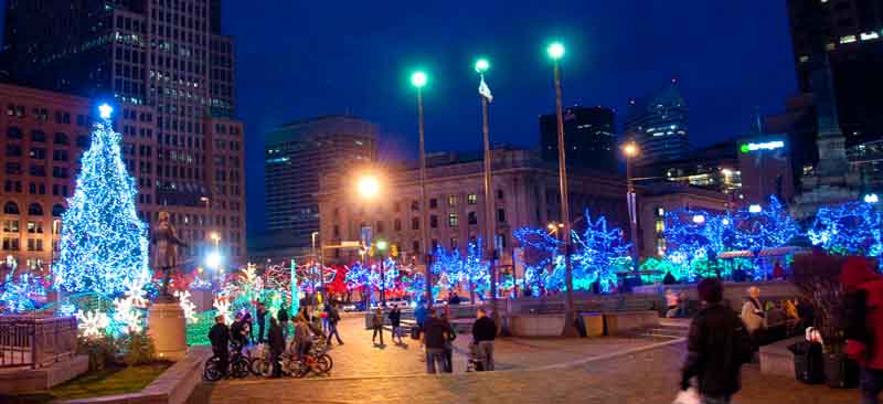 Chris Zimmer: Downtown Cleveland Christmas Holiday Lights