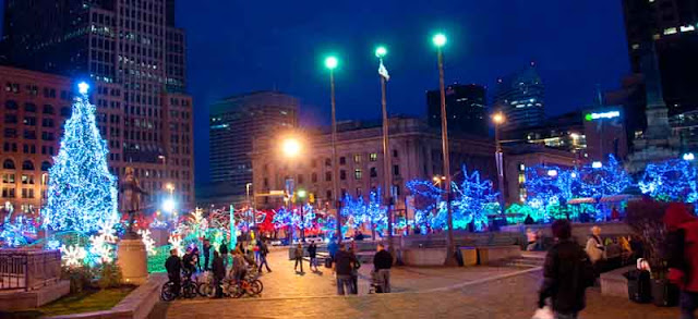 20 places to catch christmas light displays in cleveland in 2020 Chris Zimmer: Downtown Cleveland Christmas Holiday Lights