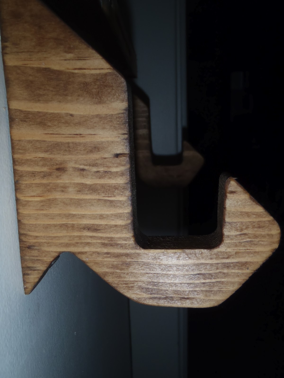 Creating With The J's A rolling pin towel holder