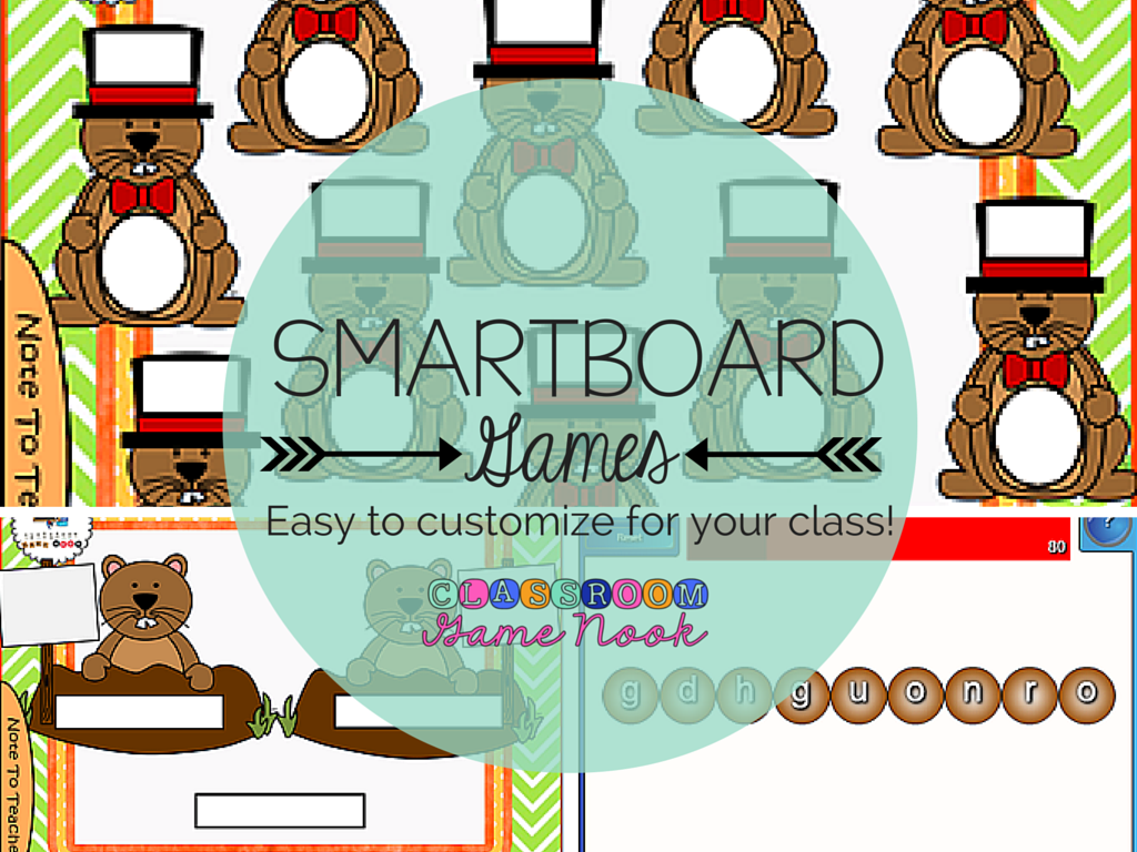 The Classroom Game Nook Groundhog Day SMARTBoard Games!