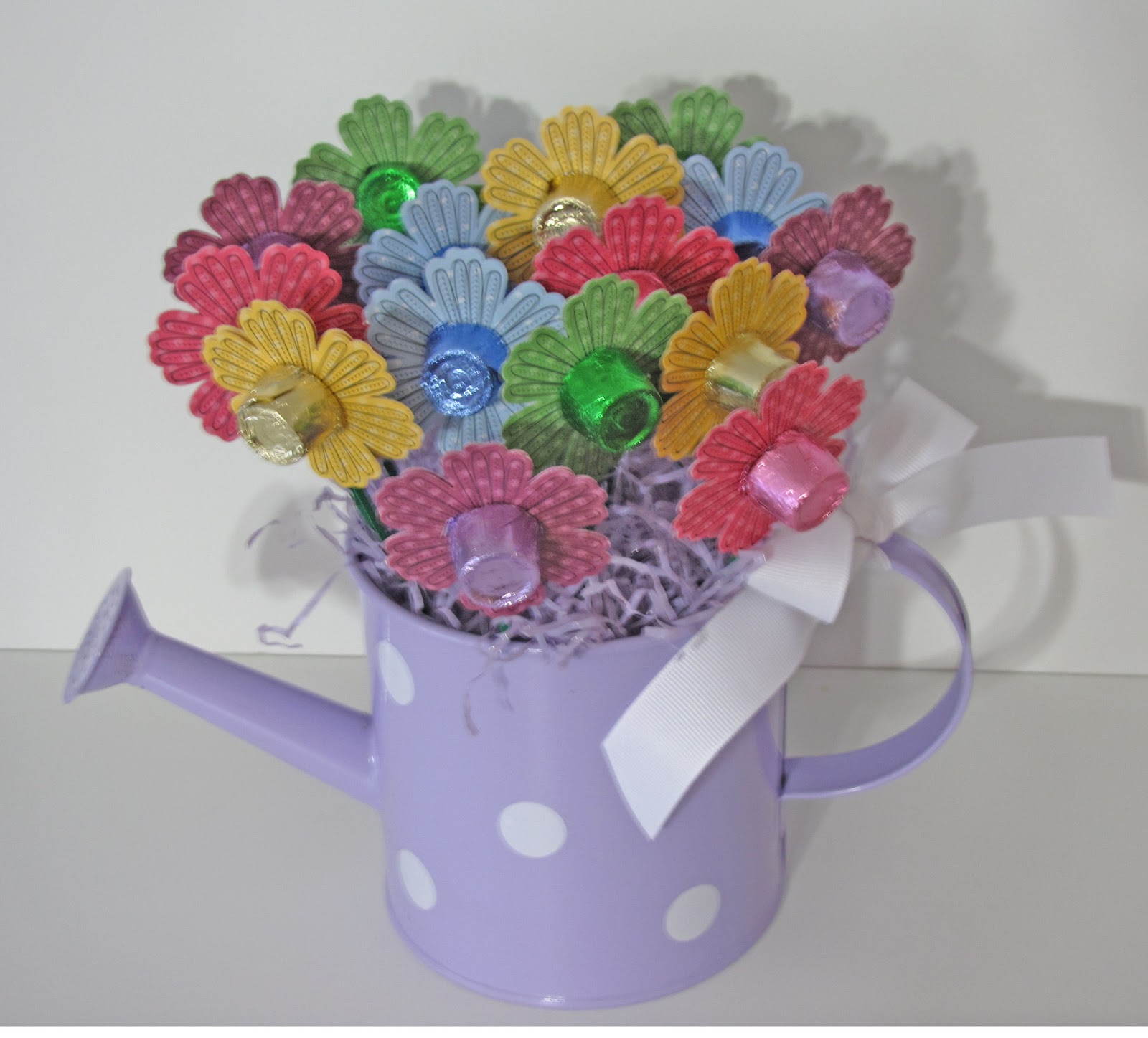 Cherylin's Creations Watering Can Flowers