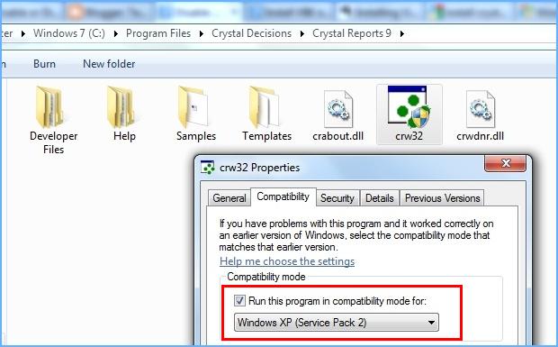 Known Crystal Reports Versions And Service Pack Levels