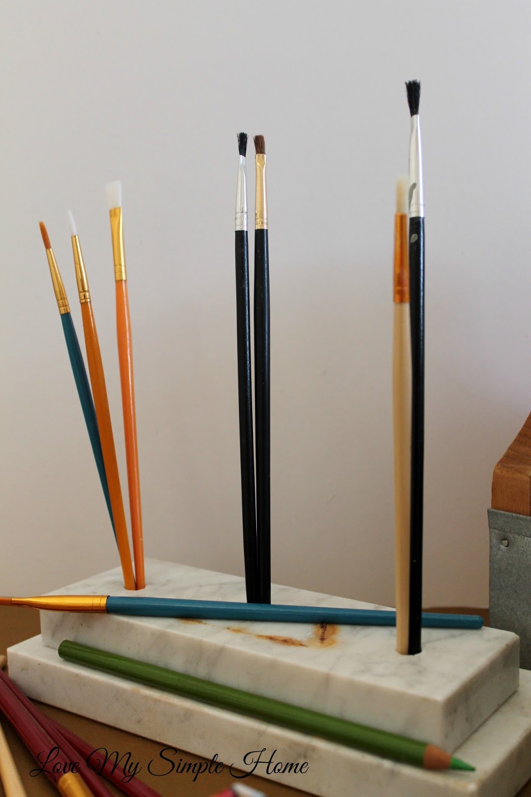 Repurpose Trophies Into Marble Pen Holders Love My Simple Home
