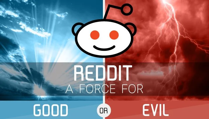 Reddit a Force for Good or Evil - infographic
