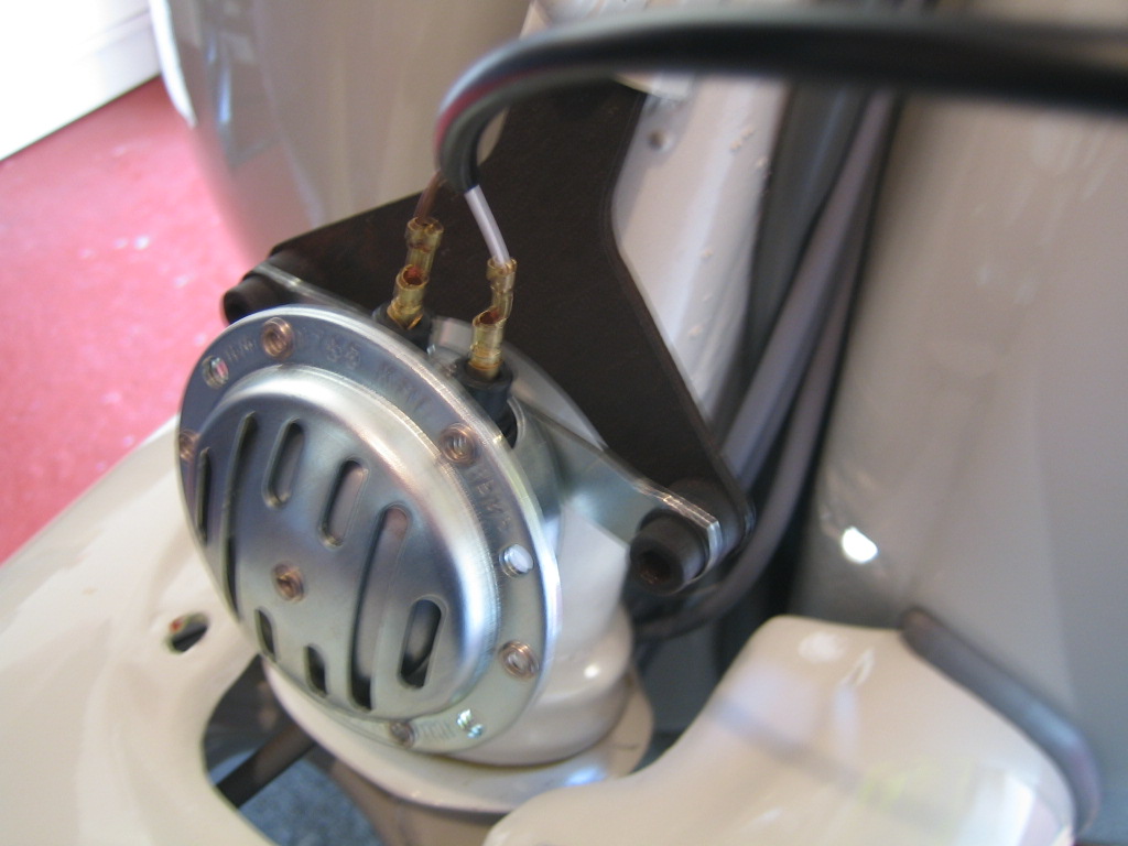 Lambretta restoration adding lights switch headset
