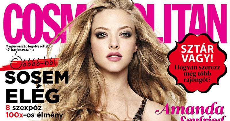 Amanda Seyfried Cosmopolitan Hungary Magazine Cover February 2014 HQ