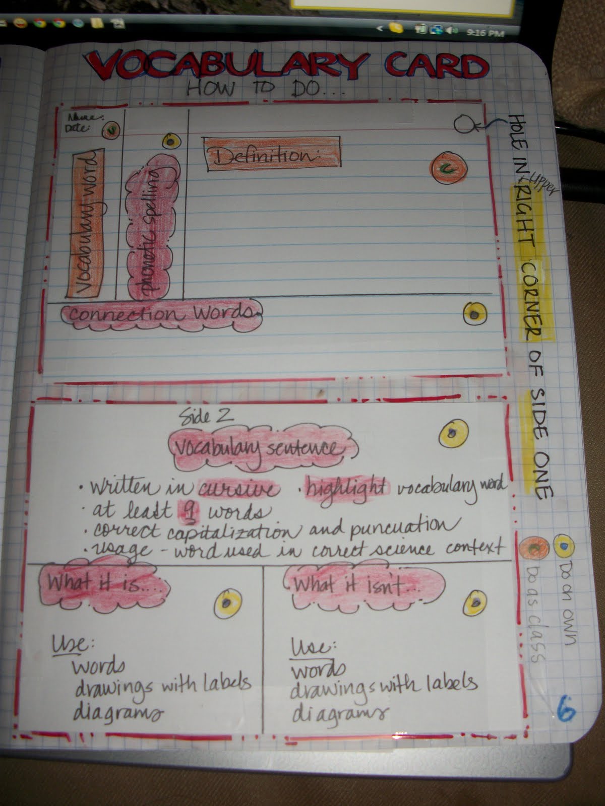 Science Notebooks...with my Fifth Graders Setting up the Notebook 2011