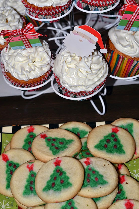 desserts Tree Trim Party cupcakes and tree cookies