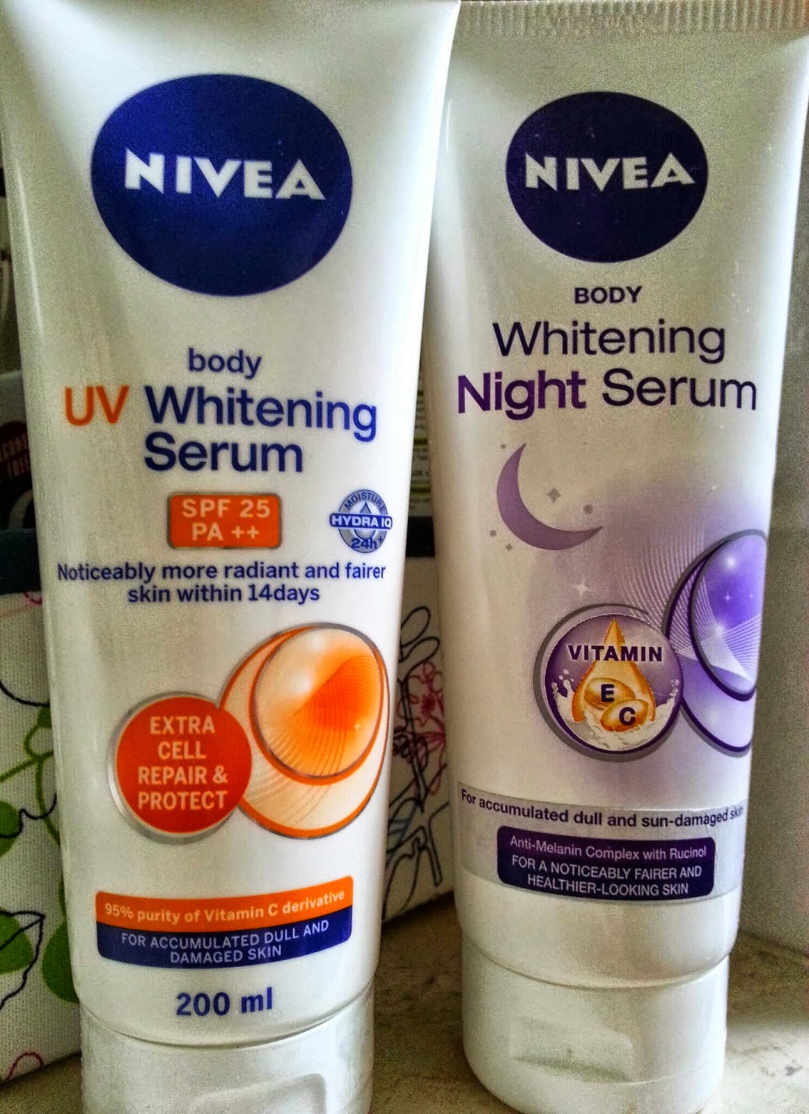 LONGLAST LIFE REVIEW NIVEA DAY AND NIGHT WHITENING BODY SERUM
