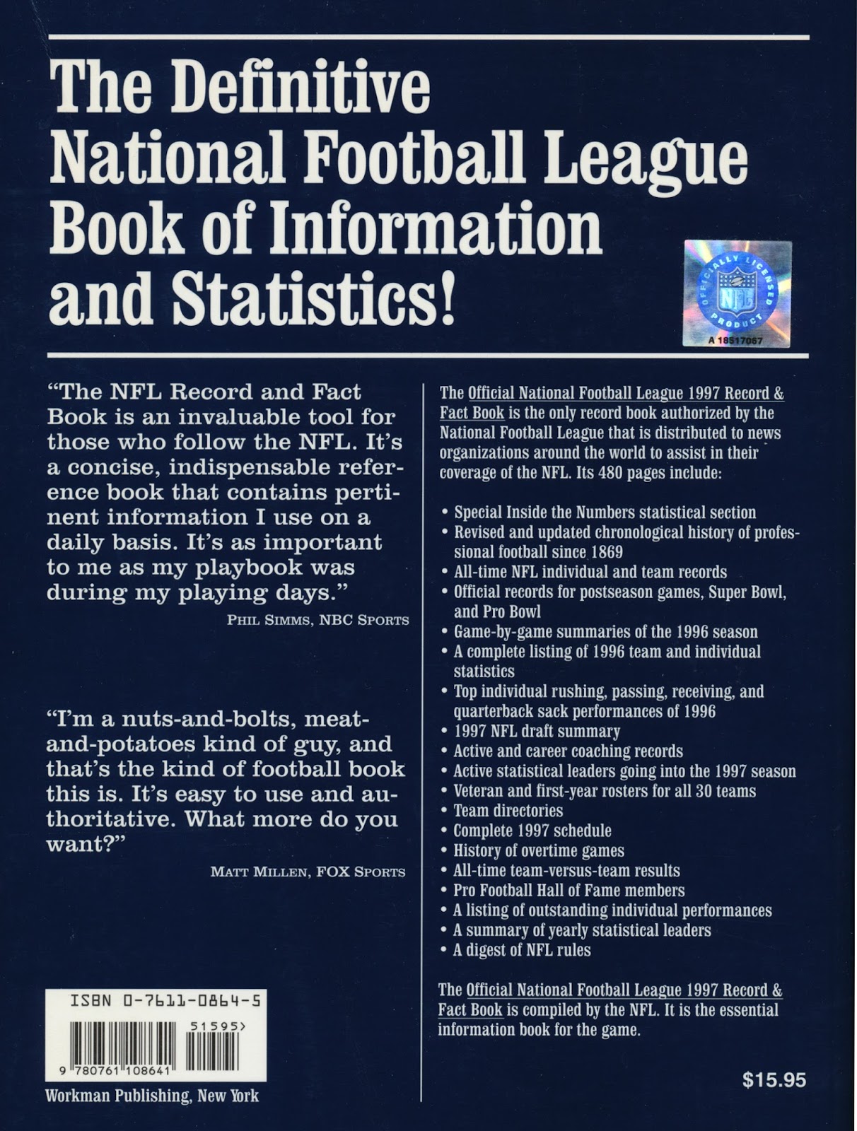 PACKERVILLE, U.S.A. NFL Record & Fact Book (1997)