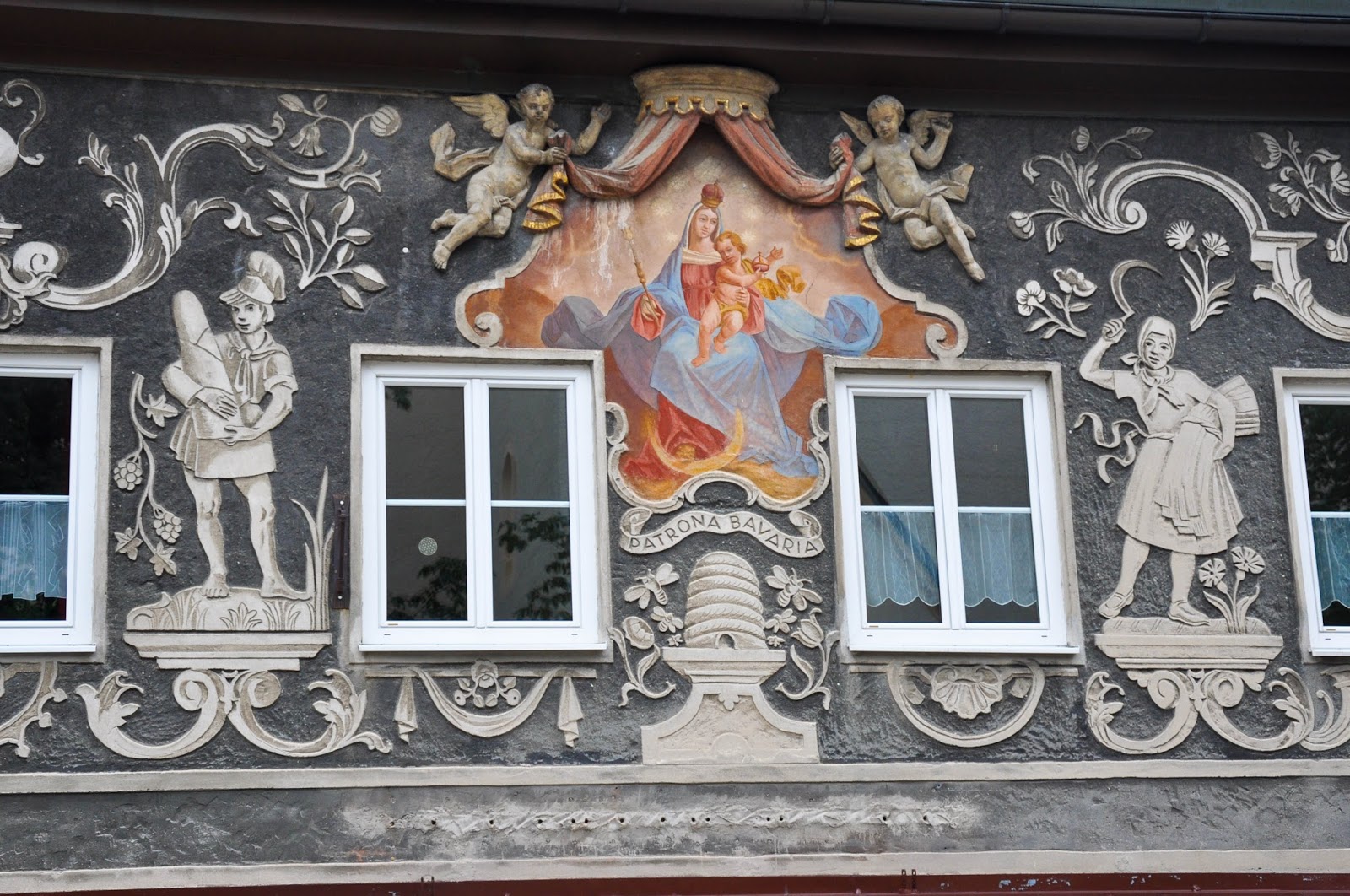 Painted house, Garmisch-Parternkirchen, Bavaria, Germany