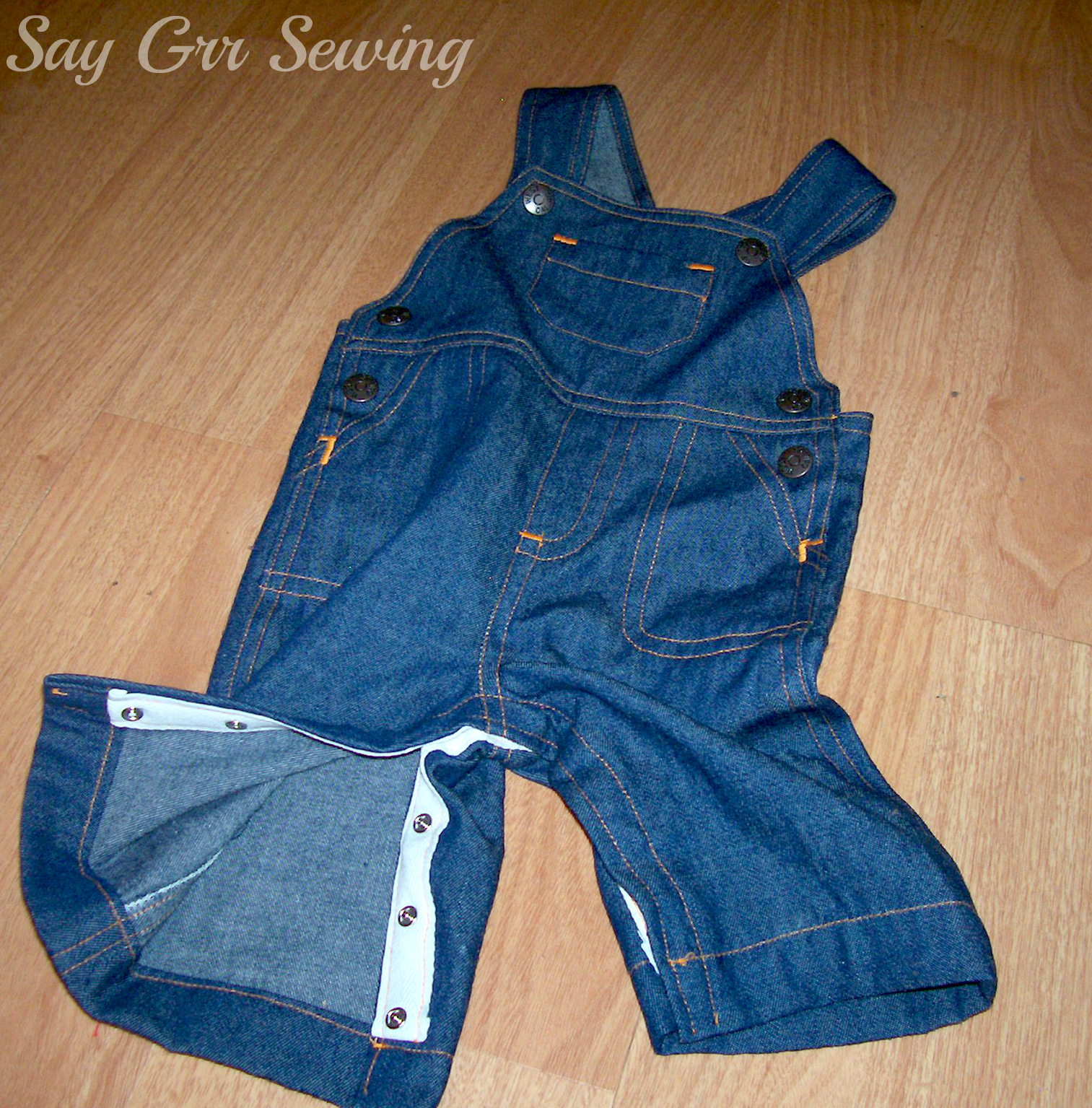 Say Grr Sewing Baby Overalls